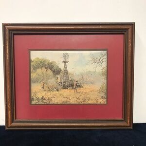 Rare Vintage Jame Robinson Ltd ONE SECOND DECISION Framed & Matted Artwork